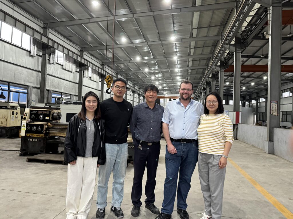 Industrial hose factory with strict quality control testing