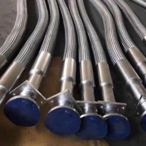 oxygen blowing metal hose assembly for steelmaking