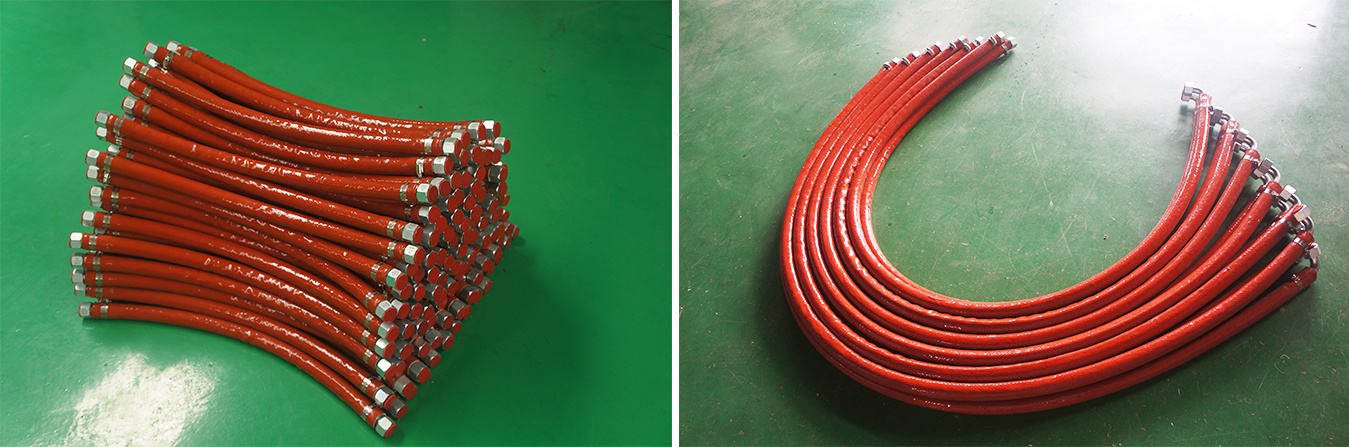 rubber hose assembly for ironmaking clay gun